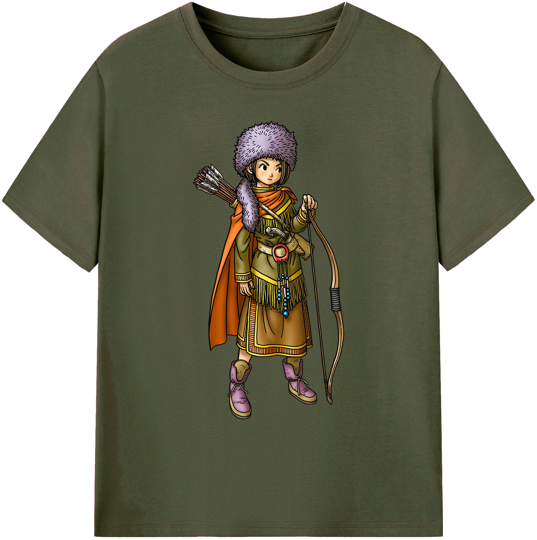 （画像用） ドラゴンクエスト Doragon Kuesuto Dragon Quest 綿100％ メンズ半袖Tシャツ｜肌触りやわらか＆通気性
